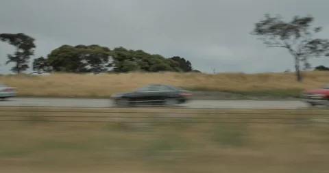 Side left driving plate - Hwy 101 at McDougall Street, Castroville Stock Footage 113846594