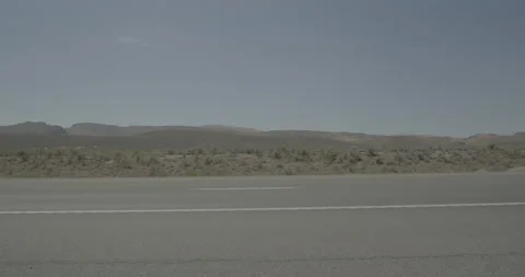 Side left driving plate - I-80 at Mile 276, Eureka County Vídeo Stock 285228533