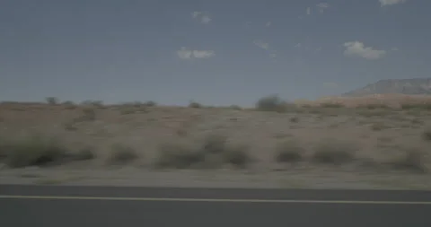 Side left driving plate - I-15 at Mile 19 Leeds Stock Footage 288376192
