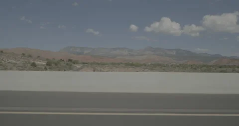 Side left driving plate - I-15 at Mile 23 Leeds Stock Footage 288384282