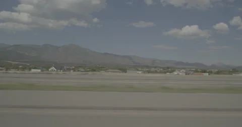 Side left driving plate - I-15 at Mile 38 Kolob Canyon Stock Footage 288405848