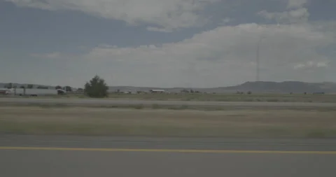Side left driving plate - I-15 at Mile 78 Parowan Stock Footage 288448289