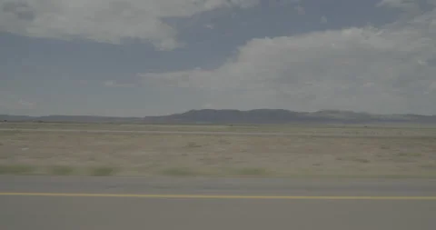 Side left driving plate - I-15 at Mile 82 Parowan Stock Footage 288450993