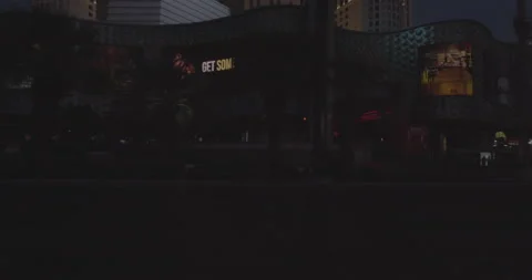 Side left driving plate - Las Vegas Boulevard at Paris Drive, Las Vegas Stock Footage 294203548