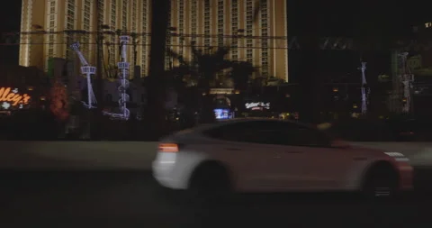 Side left driving plate - Las Vegas Boulevard at East Palazzo Drive, Las Vegas Vídeos de archivo 294213005
