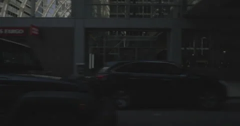 Side left driving plate - Lincoln Street at 17th Street Denver Vídeo Stock 289107830