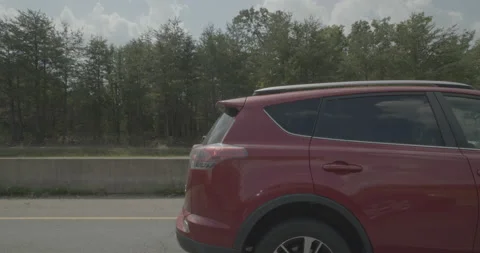 Side left driving plate - Ox Road at Highway 286, Greenbriar Stock Footage 284881239
