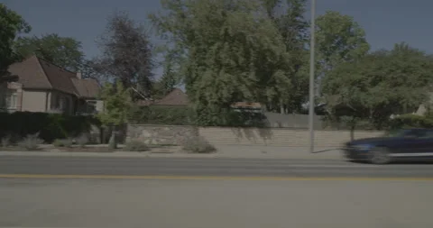 Side left driving plate - Pershing Boulevard at Carey Avenue Cheyenne Vídeo Stock 289739106