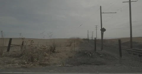 Side left driving plate - Shiloh Road at Mile 2, Birds Landing Stock Footage 293323051