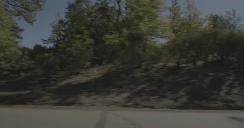 Side left driving plate - Smith Station Road at Mile 6, Greeley Hill Stock Footage 295059605