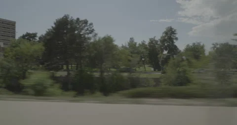 Side left driving plate - Speer Boulevard at 8th Avenue Denver Stock Footage 289212203