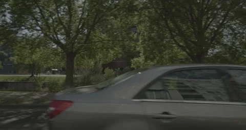 Side left driving plate - Speer Boulevard at 13th Avenue Denver Stock Footage 289241604