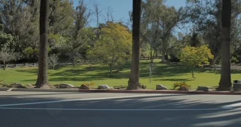 Side left driving plate - Stadium Way at Scott Avenue, Los Angeles Stock Footage 114083017