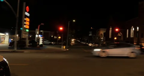 Side left driving plate - Sunset Blvd at Alexandria Avenue, Los Angeles Stock Footage 113773975