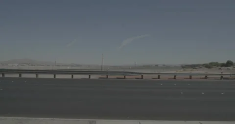 Side left driving plate - Sunset Boulevard at Las Vegas Boulevard, Las Vegas Stock Footage 293939517