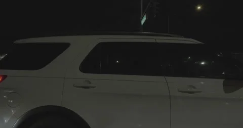Side left driving plate - University Center Drive at Karen Avenue, Las Vegas Stock Footage 294363386