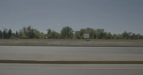 Side left driving plate - Warren Avenue at 8th Avenue Cheyenne Stock Footage 289689270