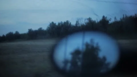 Side Mirror Close Up Driving in the Evening Video stock 157872607