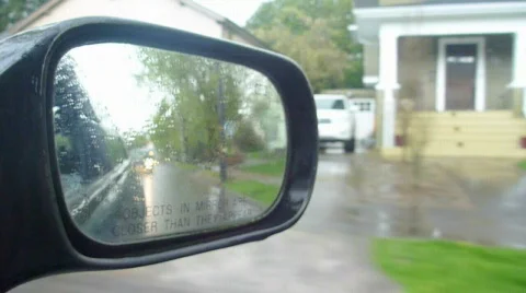 Side Mirror Driving Video stock 695701