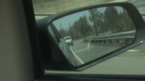 Side mirror exit ramp Stock Footage 417990