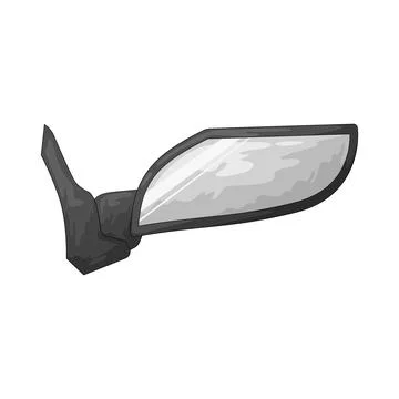 Side mirror illustration Stock Illustration