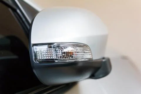 Side mirror light. Stock Photos