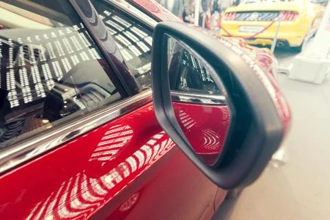 Side mirror Stock Photos