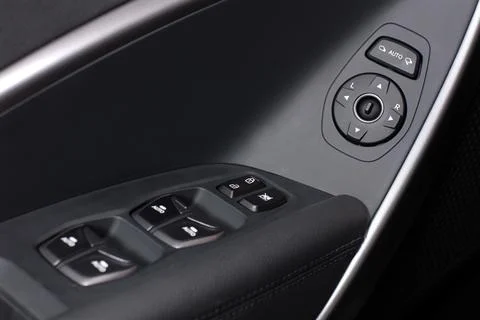 Side mirror switch control Foto stock