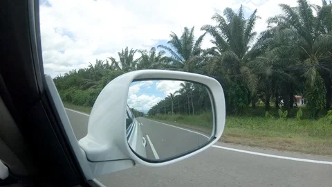 Side Mirror view EDITORIAL Stock Footage 109417633
