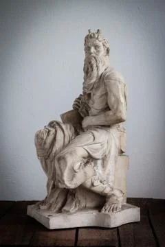 Side of Moses statue Foto stock