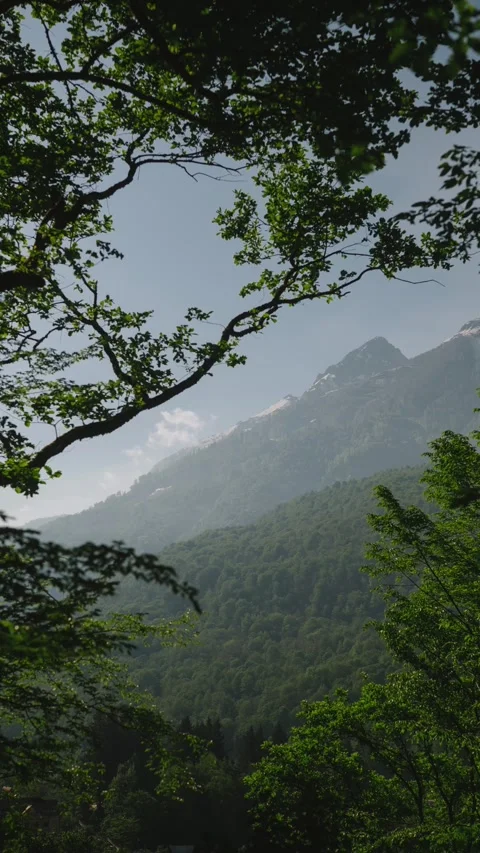 Side mountain view (2160p) 動画素材 244756717