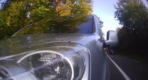 Side Mounted POV Driving from Haguenau to Mertzwiller, France; part 11 Stock Footage 326013653