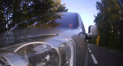 Side Mounted POV Driving from Haguenau to Mertzwiller, France; part 19 Stock Footage 326014341