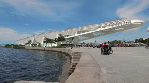 Side of Museu do amanha Stock Footage 146101295