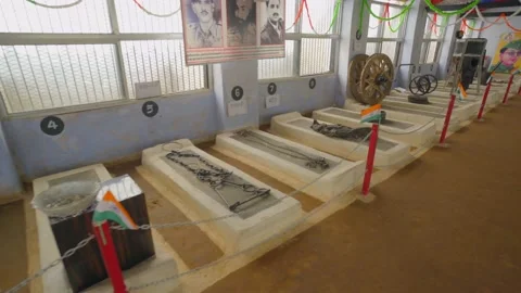 In side the netaji subhas chandra bose's central Jail jabalpur. 스톡 동영상 224022310