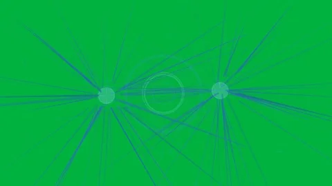 Side nodes activating, sending beams, rings pulsing blue core, showing data, Stock Footage 333907761
