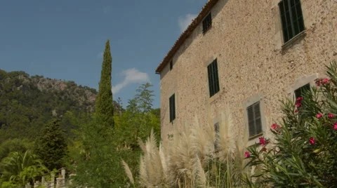 Side of old Spanish Building Stock Footage 58800453