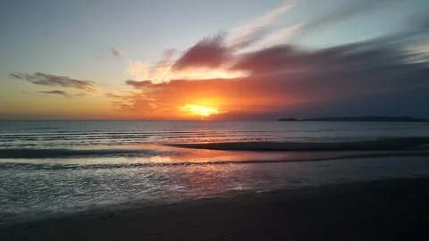 Side Pan of Epic sunrise Stock Footage 260224901