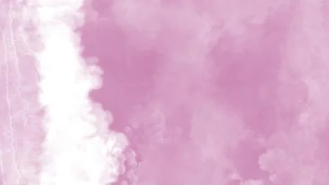 Side pink smoke or clouds fashion frame for content - abstract 3D illustration Stock Illustration