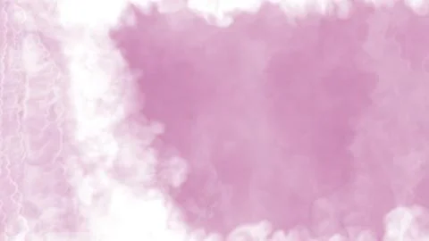 Side pink smoke or clouds fashion content frame - abstract 3D rendering Stock Illustration