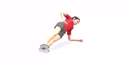 Side Plank Up&amp;amp;amp;Down Stock Footage 146958343