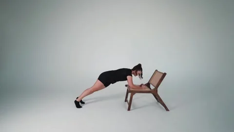 Side plank Stock Footage 314195951