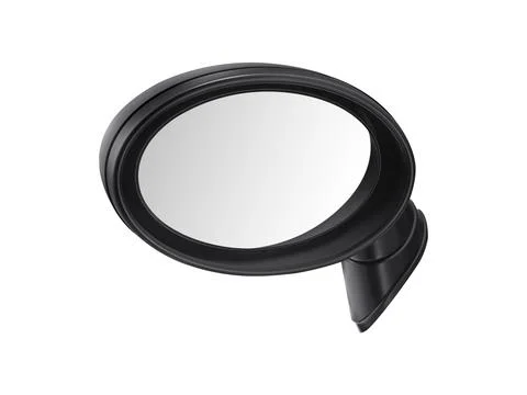 Side rear-view mirror on a car white background Stock Photos