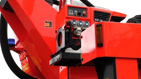 Side of a red fire truck Stock Footage 108339291