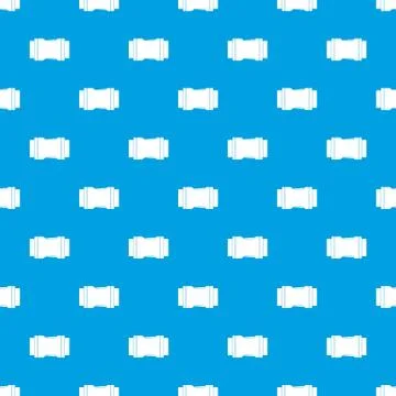 Side release buckle pattern seamless blue Ilustração Stock
