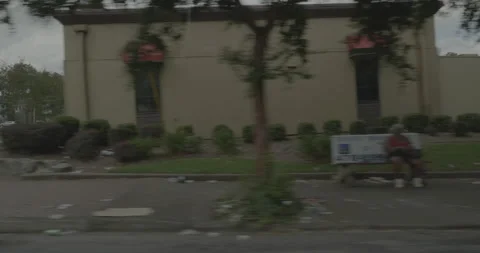 Side right driving plate - Boulevard NE at North Avenue NE, Atlanta Stock Footage 252478914
