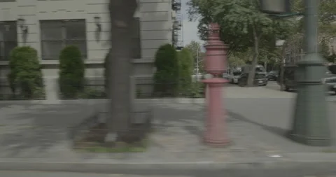 Side right driving plate - Central Park North at 5th Avenue, Manhattan Stock Footage 251858509