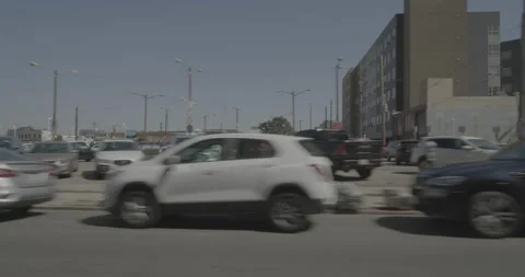 Side right driving plate - Champa Street at 20th Street Denver Vídeo Stock 289111047