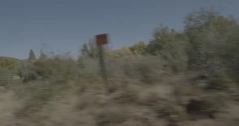 Side right driving plate - Cherry Lake Road at Mile 2, Colfax Spring Stock Footage 295123703