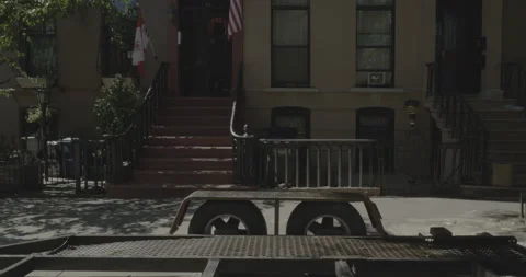 Side right driving plate - Dean Street at Hoyt Street, Brooklyn Stock Footage 254341262